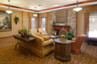 Cozy common area with comfortable seating and decor
