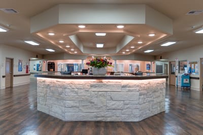 Interior view of a welcoming lobby area