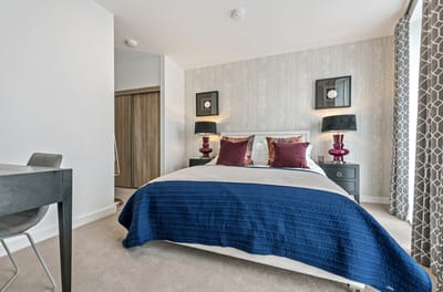 Cozy bedroom in a senior living facility