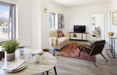 Bright and modern interior of a resident living space
