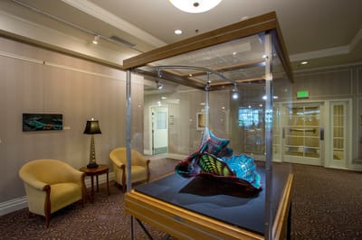 Art installation in a common area of the facility