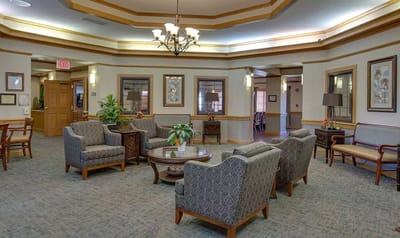 Interior common area with seating and decor