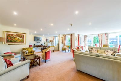 Bright common area with comfortable seating