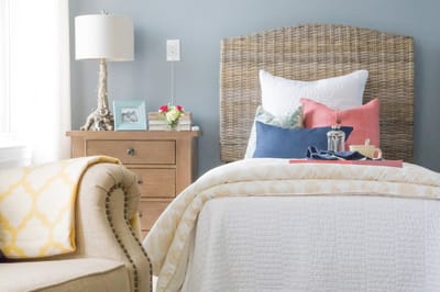 Stylish interior of a private resident room