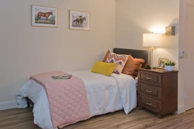 Cozy individual room with natural light and decor