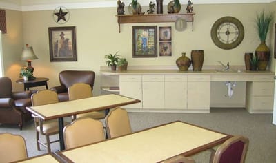 Interior common area with seating and decor