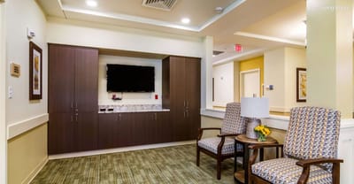 Bright living room area with comfortable seating