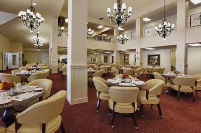 Dining room with elegant tables and seating