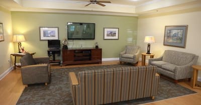 Interior common area with seating and decor