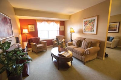 Cozy living room area with comfortable seating
