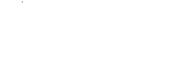 Google logo in white on a black background