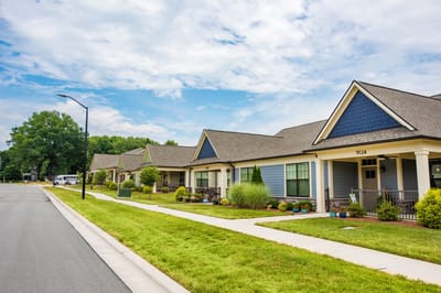 Exterior view of the senior living facility