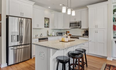Bright, modern kitchen in a senior living facility
