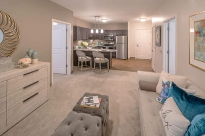Modern interior of a resident's living area
