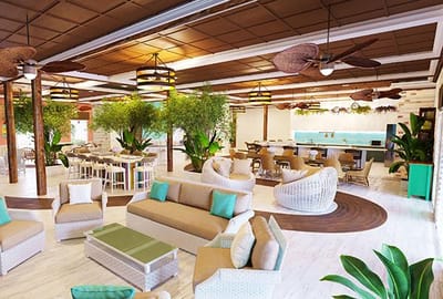 Bright and welcoming common area with comfortable seating