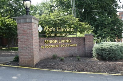 Entrance sign for Abe's Garden Community