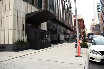 Exterior view of the Coterie Hudson Yards entrance