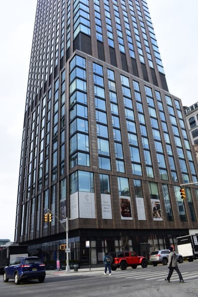 Exterior view of a high-rise building