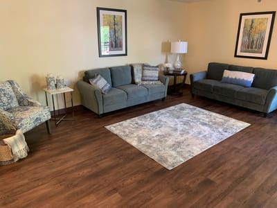 Cozy living room area with comfortable seating