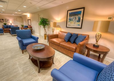 Cozy common area with seating and decor