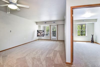 Bright and spacious interior living area in a facility