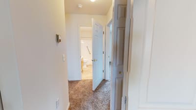 View of a corridor leading to resident rooms