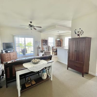 Cozy interior of a resident's living area