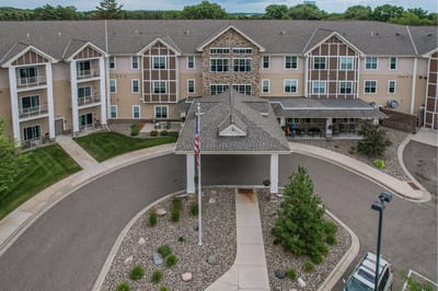 Aerial view of the Gable Pines facility exterior