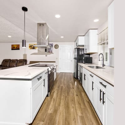 Modern kitchen in a senior living facility