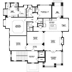 Architectural floor plan layout