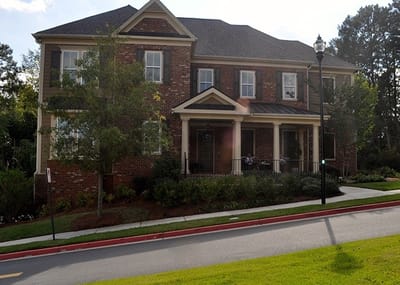 Exterior view of the Sterling Estates retirement community building