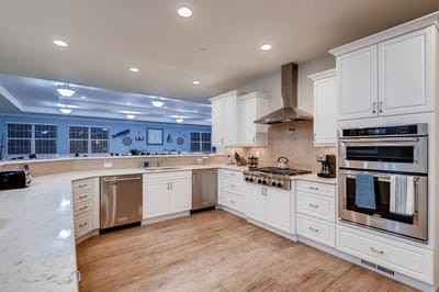 Modern kitchen in an assisted living facility