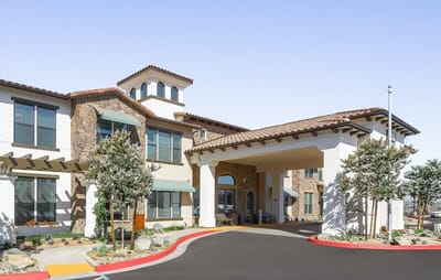 Exterior view of Laurel Heights assisted living facility.