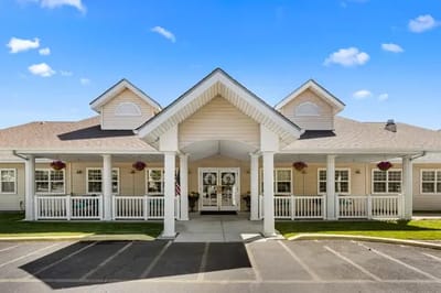 Front entrance of Pomerelle Place Senior Living