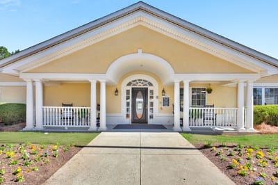 Front entrance of Peachtree Creek Memory Care and Assisted Living