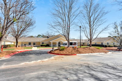 Exterior view of Peachtree Creek Memory Care facility