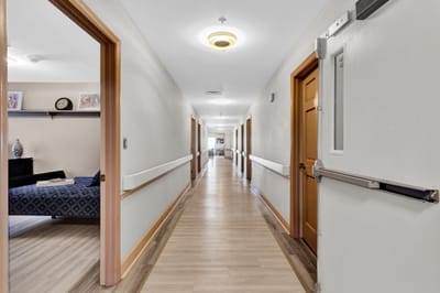 View of a hallway in the facility