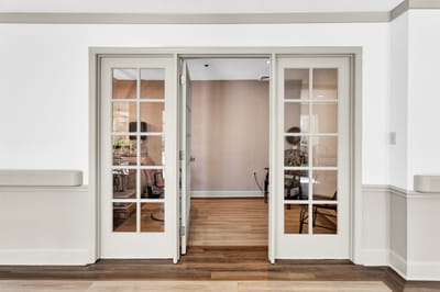 View of a room entrance in the facility