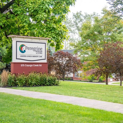 Signage for Peregrine Senior Living at Cheektowaga
