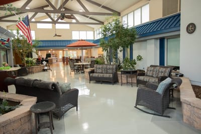 Interior common area with seating and decor
