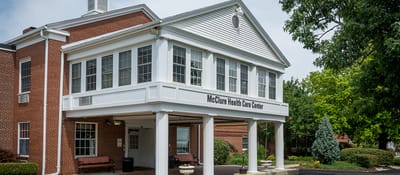 Front entrance of McClure Health Care Center