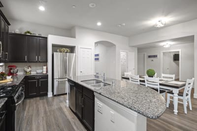 Bright and spacious kitchen area in the facility