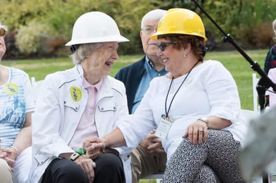 Residents engaging during an outdoor event