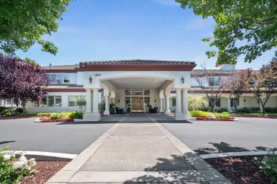 Front entrance of Aegis Living Moraga facility