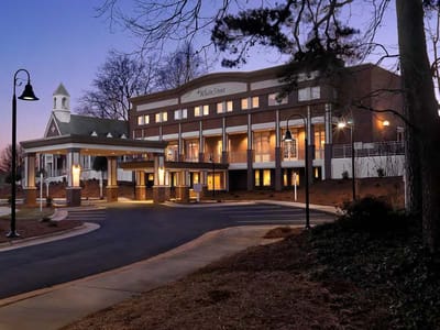 Exterior view of the WhiteStone facility at dusk