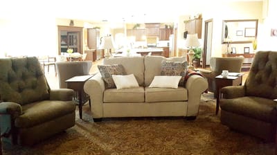 Comfortable living room area with seating