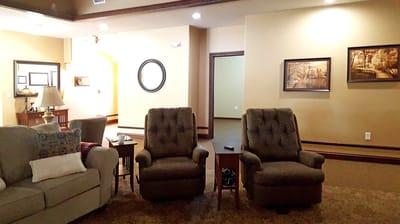 Comfortable seating in a common area