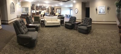 Common area with seating arrangements