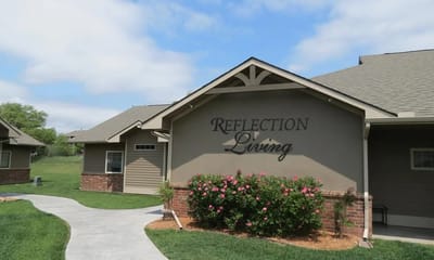 Exterior view of Reflection Living building