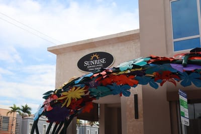 Signage of Sunrise Senior Living in Coral Gables
